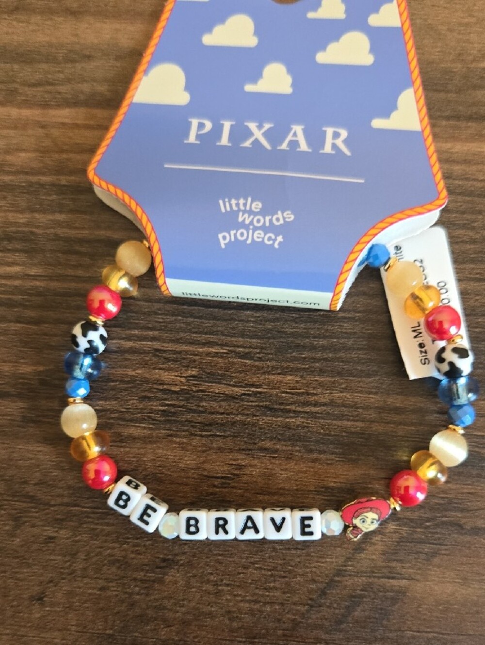 Little Words Project BE BRAVE Jessie - Toy Story Bracelet Sz M/L - Picture 4 of 4